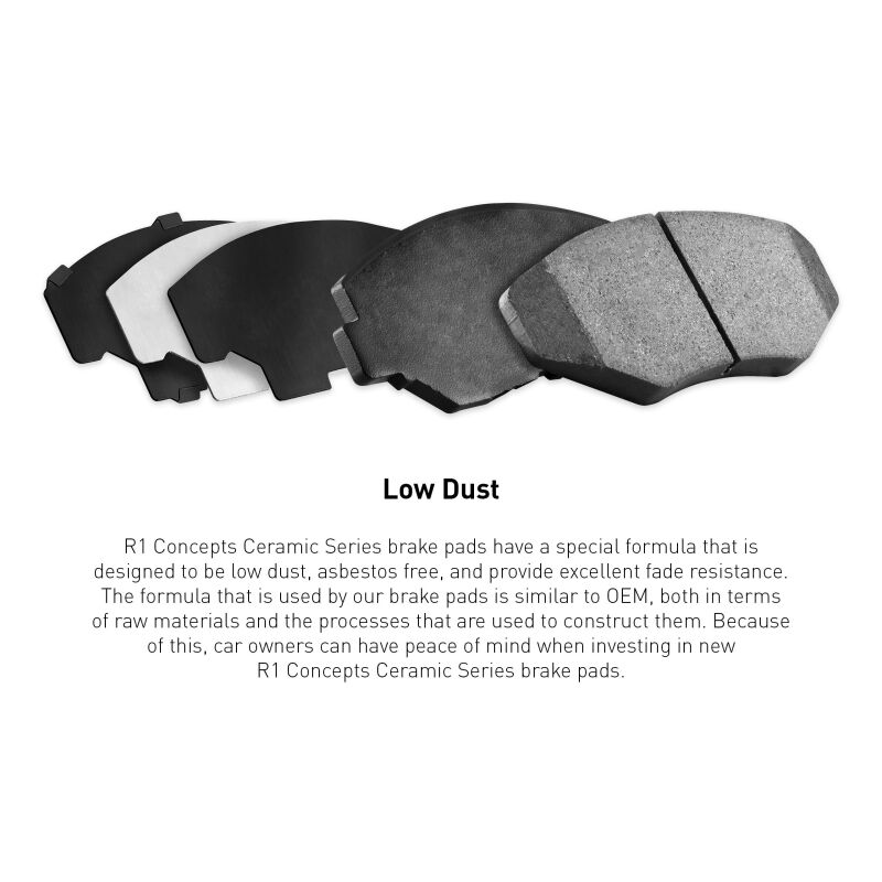 Chevrolet Camaro Brake Pads - Front - R1 Concepts - Ceramic - `16-`24